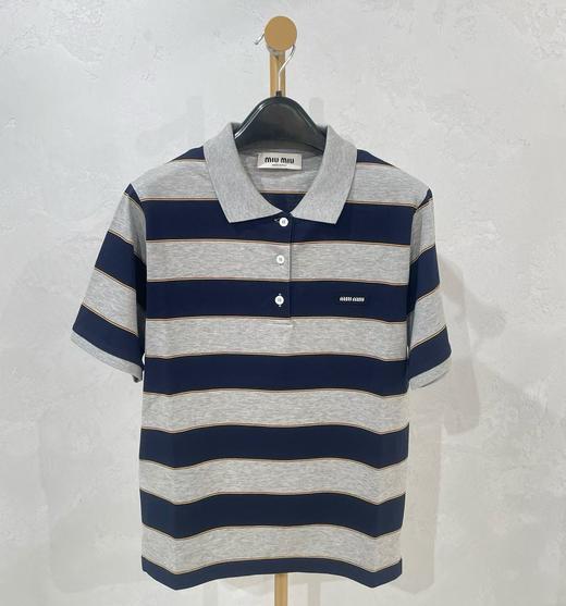 女款条纹短袖polo衫hu017 商品图0