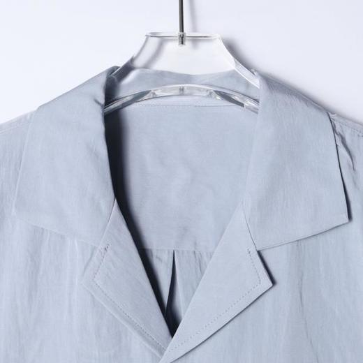 SDSA男装2026新款高贵轻奢古巴领短袖衬衫宽松落肩休闲上衣 商品图1