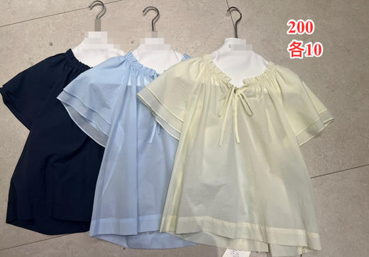 【门店同款】ENJOY春季领压褶细带上衣 162551593 商品图0