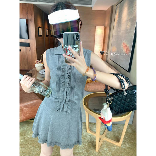 <曾小咸推荐>4.4现货秒杀 ！微信超特价！2色翻领针织背心 日常179.99 立减100 秒杀79.99！！2色花边半裙 日常139.99 立减80 秒杀59.99！！ 商品图2