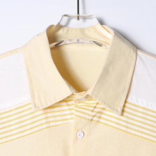 SDSA男装2026新款高贵轻奢美式复古拼接衬衫条纹撞色宽松短袖衬衫 商品图1