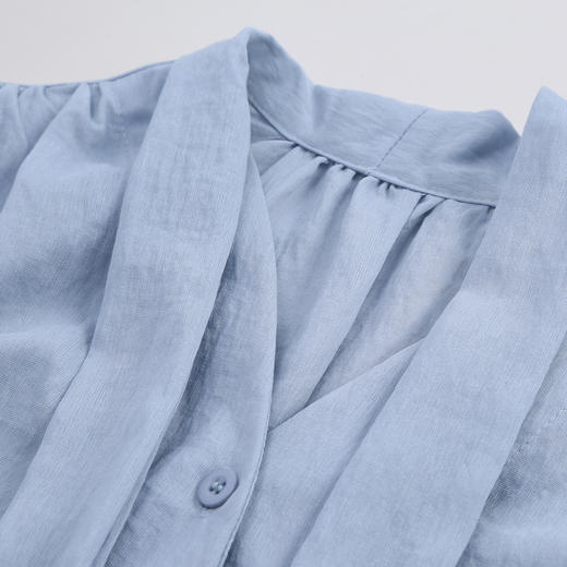 RF204斯尔丽26春夏新款一衣多穿飘带款宽松H版型可休闲可职业休闲衬衣 商品图5