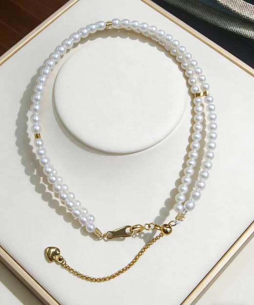 正圆双圈 3mm淡水珍珠手链 精致小巧 叠戴不单调 [发：34] 商品图0