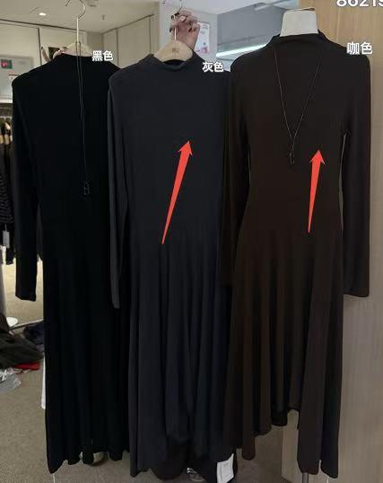 【门店同款】ENJOY冬季复古不规则连衣裙 167297328 商品图0