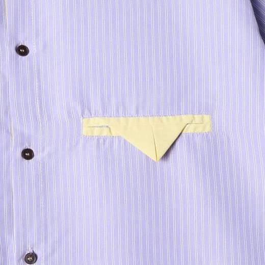 SDSA男装2026新款高贵轻奢潮牌复古风撞色竖条纹宽松短袖衬衫 商品图3