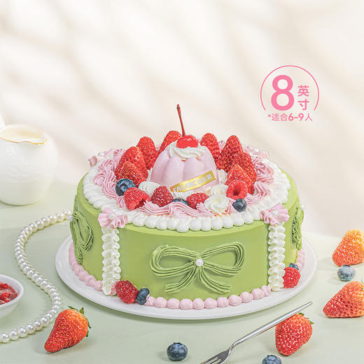 抹茶草莓米布丁 0卡糖动物奶油蛋糕  | FALANC CAKE 商品图6