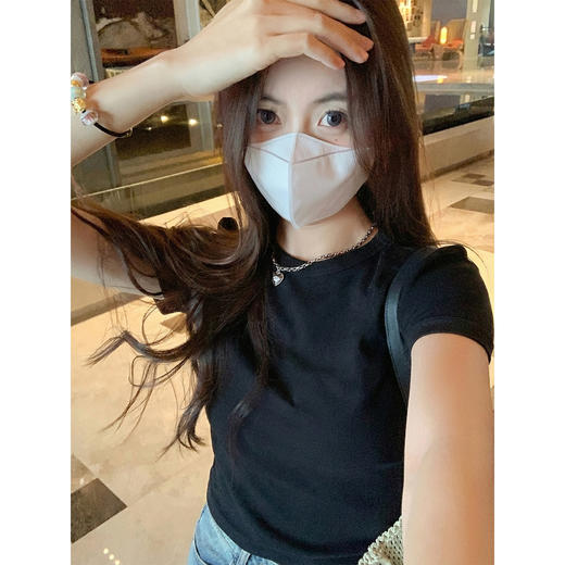 <曾小咸推荐>4.5现货秒杀 ！微信超特价！韩系纯色正肩短袖t 日常119.99 立减60 秒杀59.99！！ 商品图1