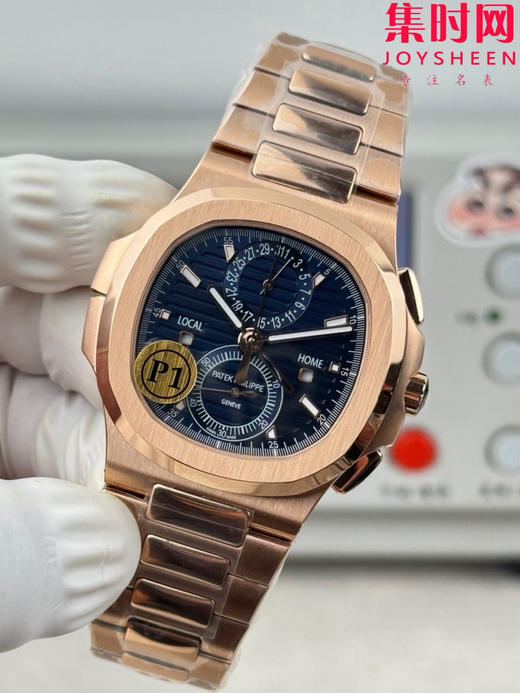 P1百达翡丽鹦鹉螺系列5990/1R 男士腕表 表径40.5mm 对版功能 商品图4