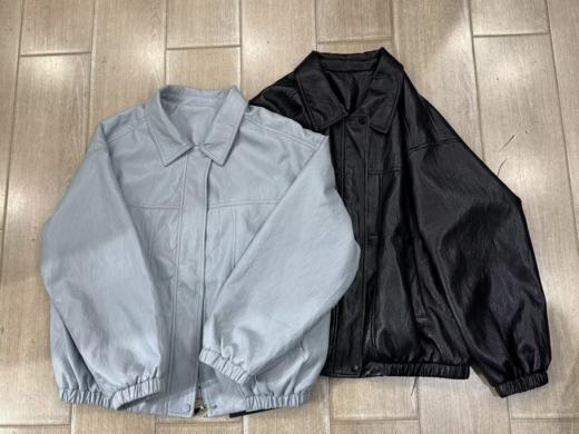 【门店同款】ENJOY春季复古翻领皮外套 161901475 商品图0