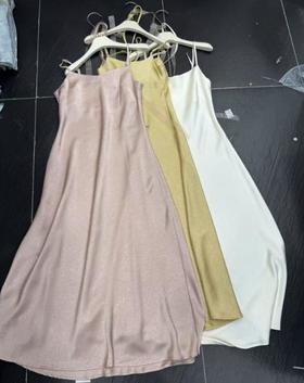 【门店同款】ENJOY夏季飘带暗花吊带裙 162282047