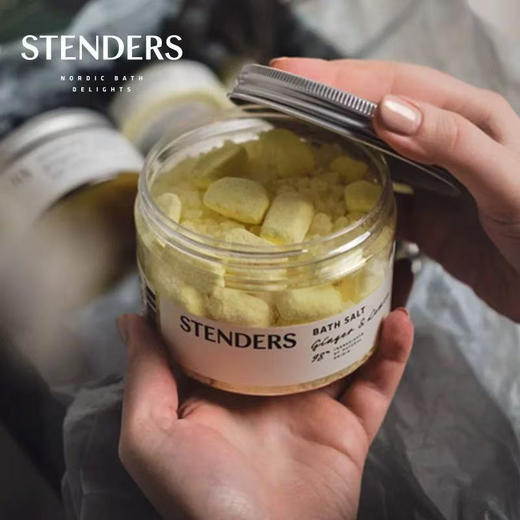 原价220 泡澡天花板！Stenders施丹兰浴盐500g 清洁养肤疗愈三合一 生姜柠檬/北欧茉莉马鞭草 国内专柜 商品图5