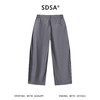 SDSA男装2026新款高贵轻奢时尚简约纯色侧边褶皱铆钉休闲裤百搭 商品缩略图1