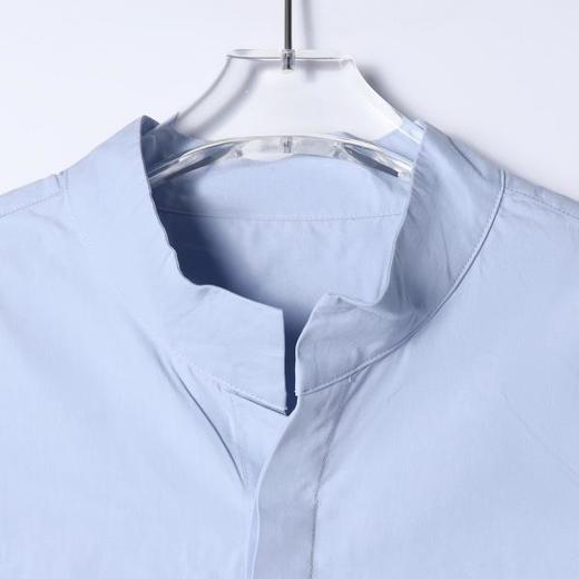 SDSA男装2026新款高贵轻奢潮牌新中式立领衬衫暗门襟宽松长袖衬衫 商品图1