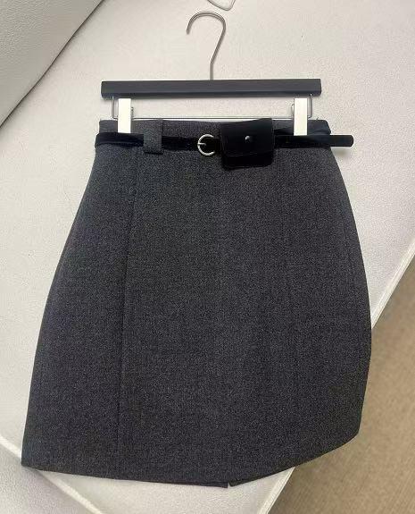 【门店同款】ENJOY冬季复古毛呢加绒半裙 168443665 商品图0