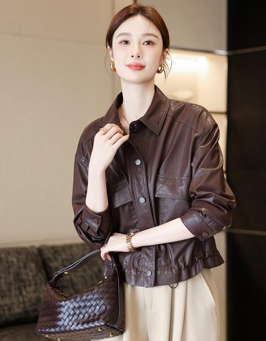 通勤与休闲并存绵羊皮夹克外套 商品图6