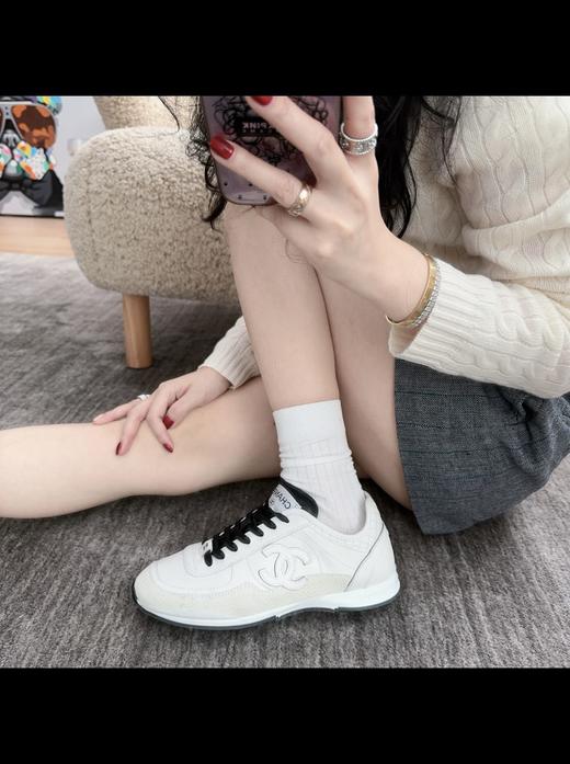 香奈儿 新款徽标黑白熊猫拼色德训休闲鞋 商品图1