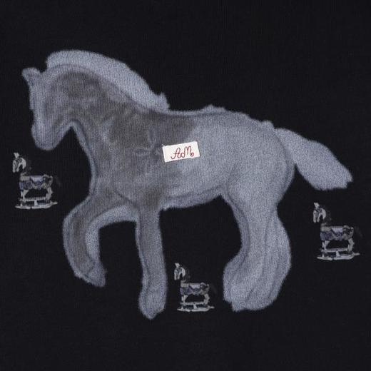 SDSA男装2026新款高贵轻奢时尚潮牌小马印花圆领短袖T恤百搭上衣 商品图3