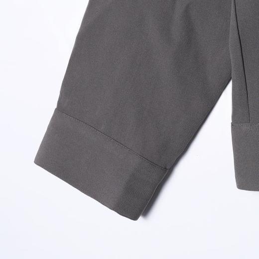 SDSA男装2026新款高贵轻奢翻领拉链哈灵顿夹克宽松纯色休闲上衣 商品图2