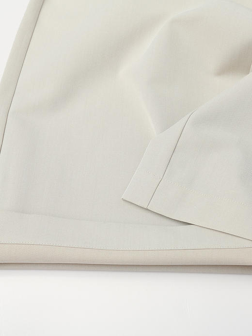 韩系慵懒风米白色高腰阔腿西装裤女 垂感显瘦直筒休闲裤 小个子通勤百搭拖地裤 商品图4