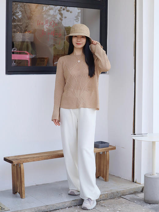 白色SM码/黑色S码预售10-15天【MaxMara同款  阔腿长裤】预售5-7天 拉满细节的高级感 独家定制凉感面料  藏肉显高！ 商品图1