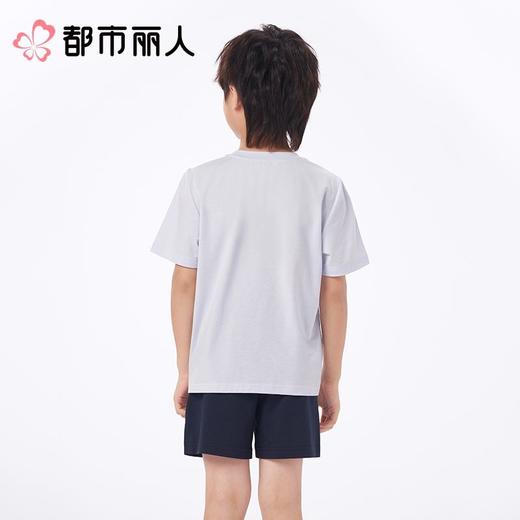都市丽人睡衣儿童睡衣薄家居服无尘棉睡衣童装无尘棉短袖套装短袖短裤男女童通用睡衣JHC9A6 商品图2