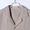 SDSA男装2026新款高贵轻奢古巴领短袖衬衫宽松落肩休闲上衣 商品缩略图1