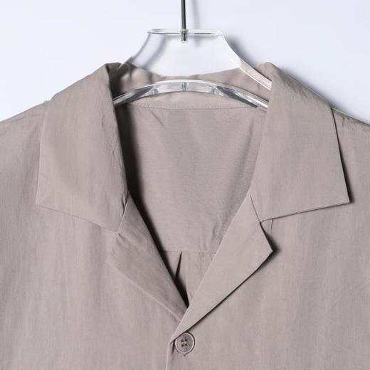 SDSA男装2026新款高贵轻奢古巴领短袖衬衫宽松落肩休闲上衣 商品图1