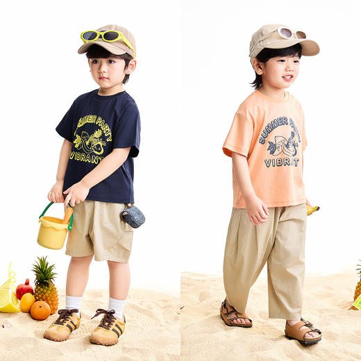 【实体店同款】男童圆领短袖针织衫夏季新款安奈儿童装XB621173 商品图3