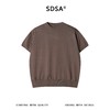 SDSA男装2026新款高贵轻奢老钱风纯色针织圆领短袖T恤百搭时尚 商品缩略图1