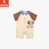 棉果果夏季新品男童纯棉爬衣对开连体衣M212722226389 商品缩略图0