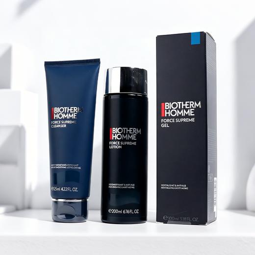 【皮包款】Biotherm碧欧泉 男士水动力御尊蓝钻三件套（洁面125ml+爽肤水200ml+润肤乳100ml） 香港直邮 商品图6