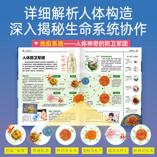 人体与人脑·儿童百科全书·中百趣味科普医学解剖学小学生初中生 商品图2