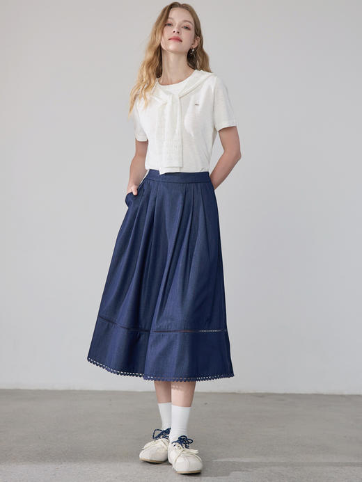 【百图lulu定制】【披肩针织衫】假两件 镂空钩花披肩  柔软 细腻 氛围感 针织衫 商品图13