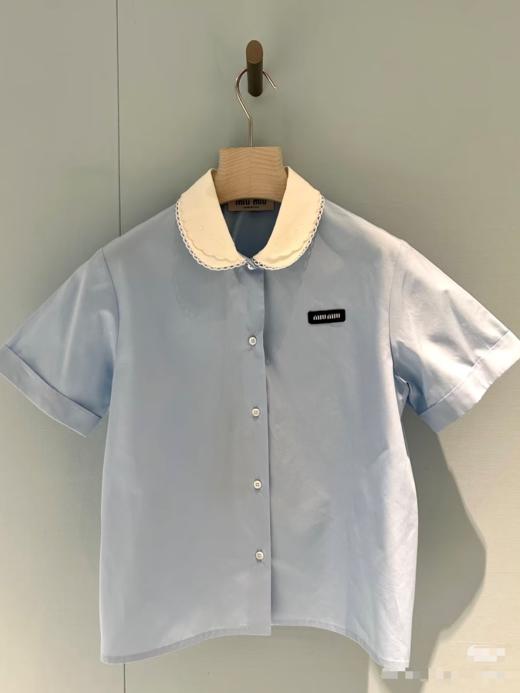 女款娃娃领短袖衬衫la017 商品图0