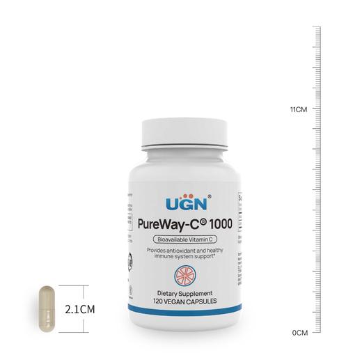 UGN高吸收脂化维生素C1000胶囊（120粒/瓶）专利PureWay-C®，高生物利用度VC 商品图5