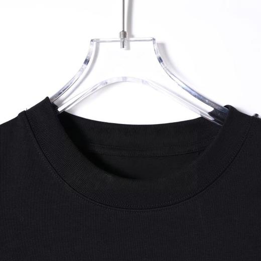 SDSA男装2026新款高贵轻奢潮牌简约皮标装饰圆领短袖百搭宽松上衣 商品图1