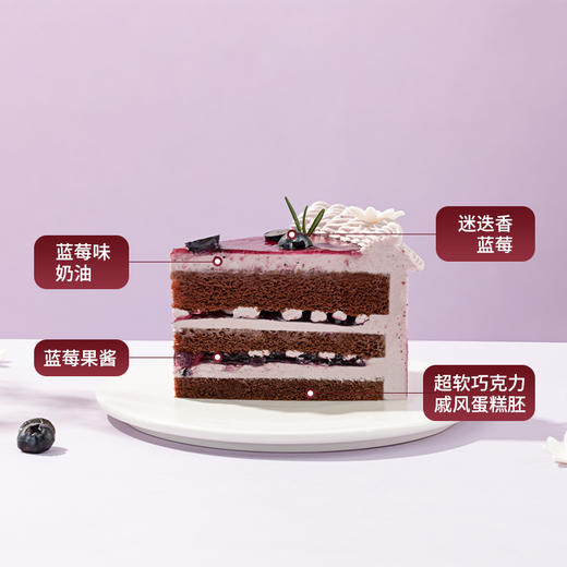 【蓝莓鲜果乐园】春日鲜果蛋糕，鲜爽蓝莓解腻，蛋糕胚松软绵密，酸甜交织，甜而不腻，一口尽享清新酸甜（今日特惠） 商品图4