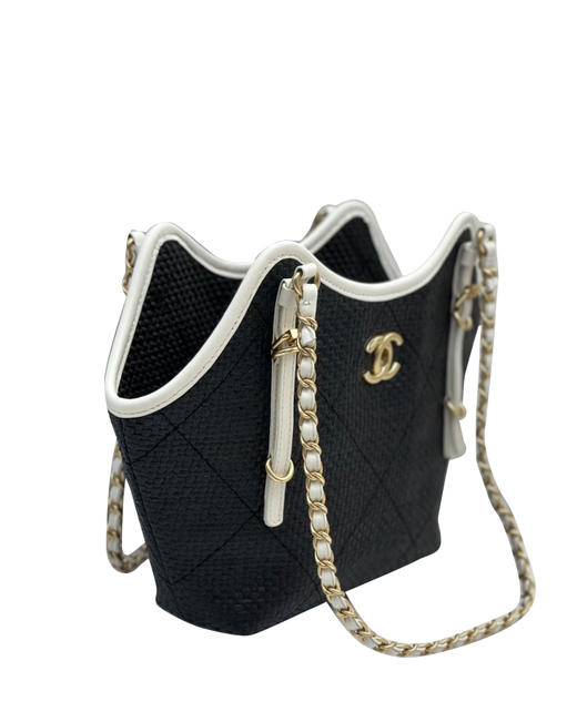 草编配皮Tote购物袋单肩包 权志龙同款he025 商品图2