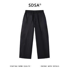 SDSA男装2026新款高贵轻奢美式高街纯色抽绳休闲裤百搭时尚裤子
