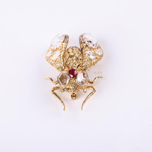 【携光而行】黄宝石飞蛾胸针金G2603110 商品图2