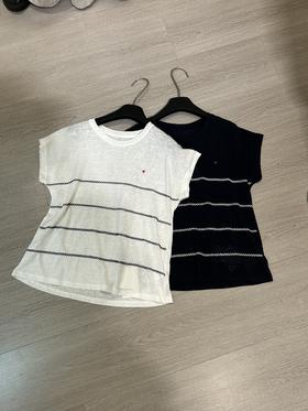 【门店同款】ENJOY秋季韩系简约条纹T 164293330