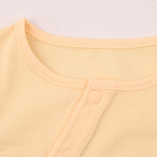 棉果果夏季新品女童纯棉凉感爬衣偏襟短袖连体衣M222720226309 商品图2