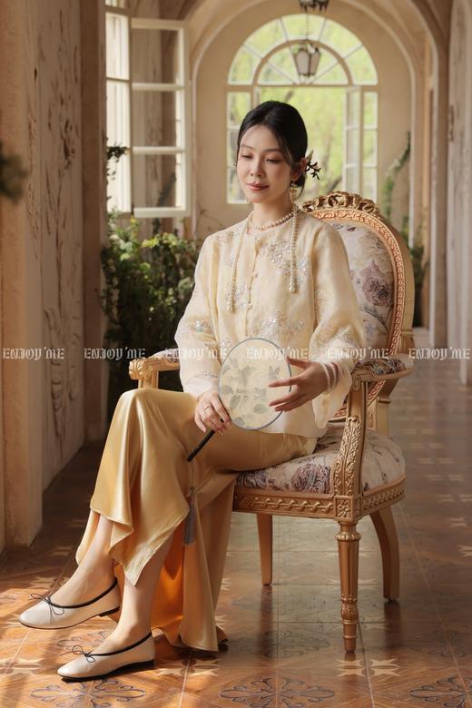 【门店同款】ENJOY春季“画中行”棠枝词意中式外套 169795646 商品图1