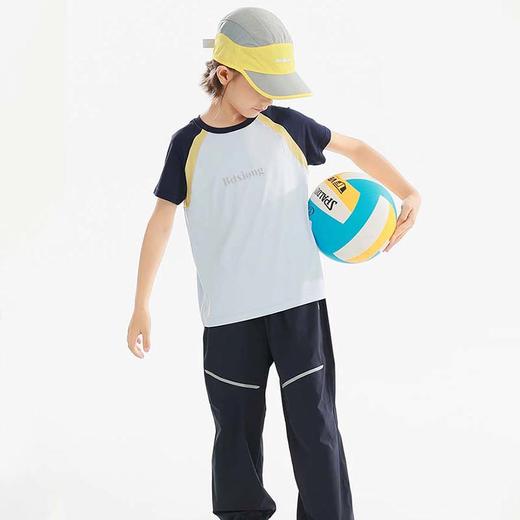 【加入购物车一起支付2件49.9元】贝叮熊撞色速干短袖打底衫 商品图7