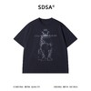 SDSA男装2026新款黑豹印花短袖T恤美式复古宽松圆领休闲上衣 商品缩略图0