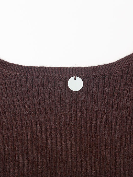 米白色坑条针织背心女 2026 新款 方领宽肩带显瘦内搭 小个子百搭无袖打底衫 商品图2