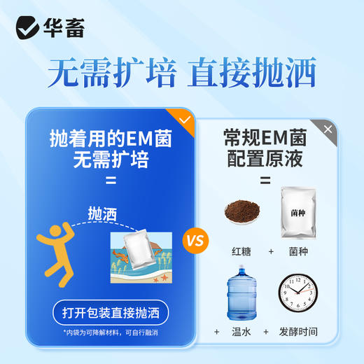 华畜em菌水产养殖专用原种菌粉调水净水免发酵芽孢杆菌鱼塘活菌 商品图2