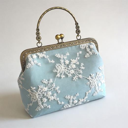 【手工缝制】跨境复古民族包包配新中式旗袍的手提女包包Z1056 商品图0