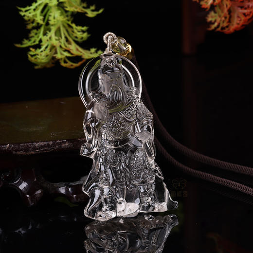 【忠义】白水晶关公坠大ZX2603073 商品图2