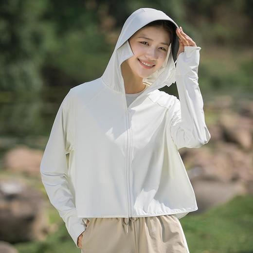 海诺尚品原纱防晒衣女夏季黑胶帽檐户外防紫外线冰丝防晒服披肩皮肤衣★娃娃优选 商品图3